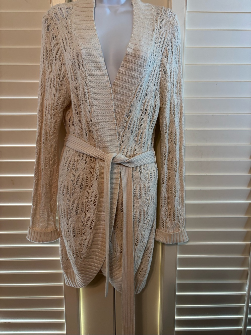 Sonoma Long Crocheted Sweater